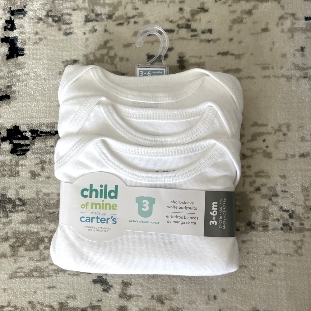 Child of mine made by Carter’s bodysuit 3-6 months 3 quantity